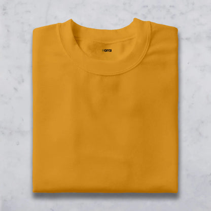 Bare Weave's Premium T-Shirt Combo – Mustard Yellow, Peach & Coffee Brown