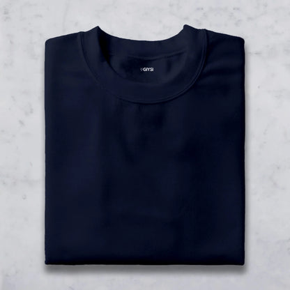 Bare Weave's Premium T-Shirt Combo – Navy Blue, Mustard Yellow & Teal Green