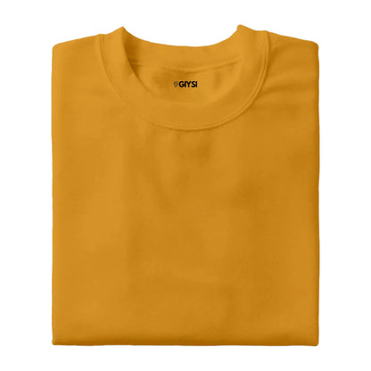 Bare Weave's Premium T-Shirt Combo – Mustard Yellow, Brown & Peach